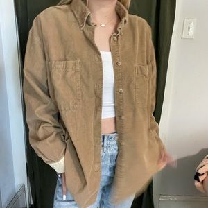 adorable oversized corduroy collared longsleeve by St. John’s Bay!